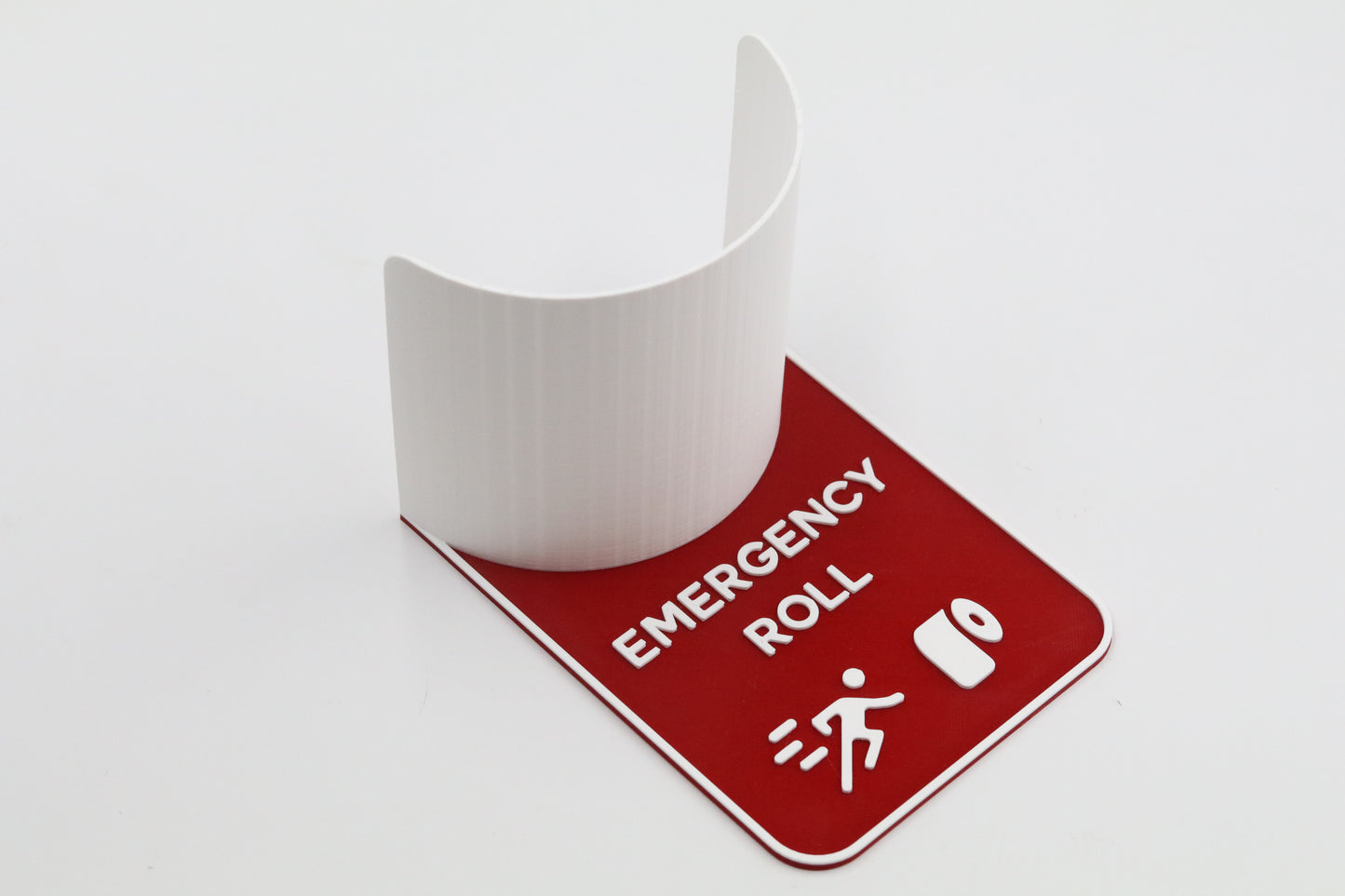 Novelty Emergency Toilet Roll Holder Bathroom Storage Sign