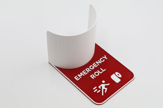 Novelty Emergency Toilet Roll Holder Bathroom Storage Sign