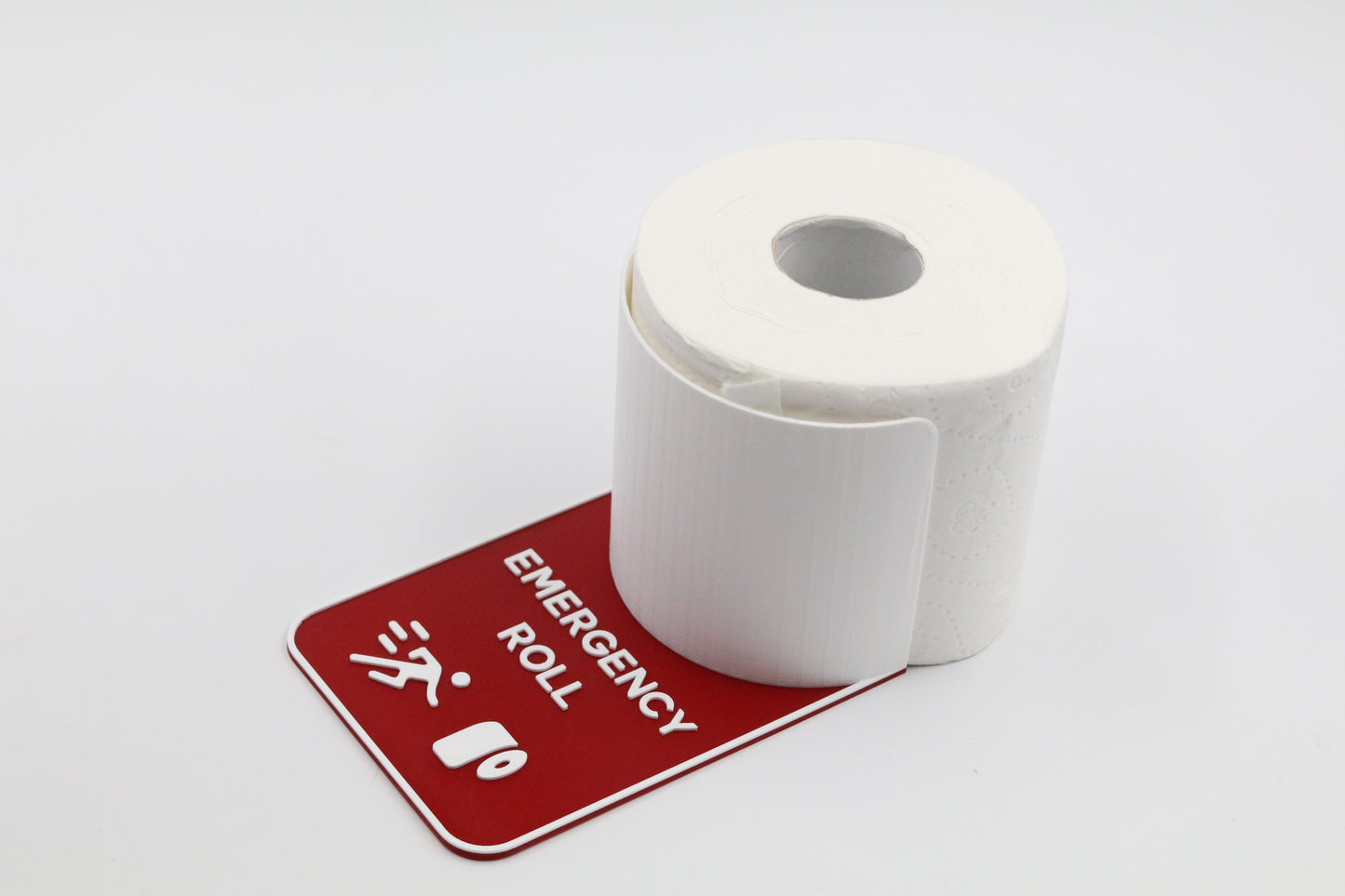 Novelty Emergency Toilet Roll Holder Bathroom Storage Sign