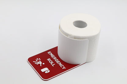 Novelty Emergency Toilet Roll Holder Bathroom Storage Sign